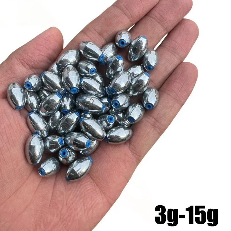 Fishing Lure Making Kit - ตะกั่วตกปลาแบบกลวง 10 ชิ้น/ชุด น้ำหนัก 3 กรัม/4