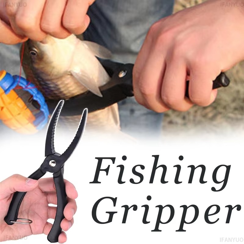 Fishing Lure Making Kit - อุปกรณ์ควบคุมปลาสำหรับใช้งานกลางแจ้ง ที่หนีบพลาสติกสำหรับจับปลา อุปกรณ์จับปลาแบบกันลื่น คีมหนีบปลา ชุดอุปกรณ์
