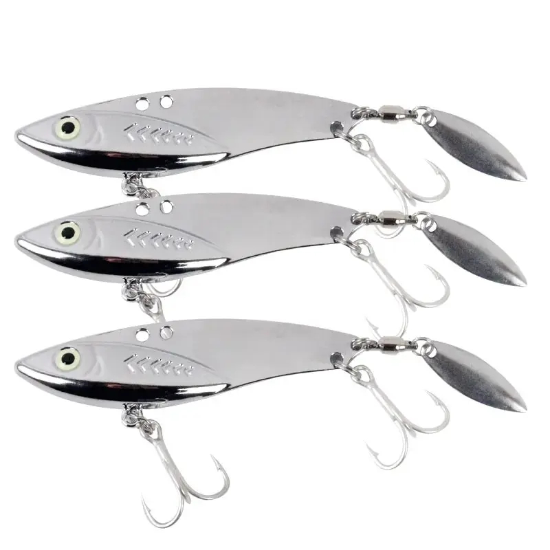 Fishing Lure Blade Bait - เหยื่อตกปลาโลหะผสมสังกะสี 5g-30g แบบ VIB สำหรับตกปลาทางไกล ชนิดจม