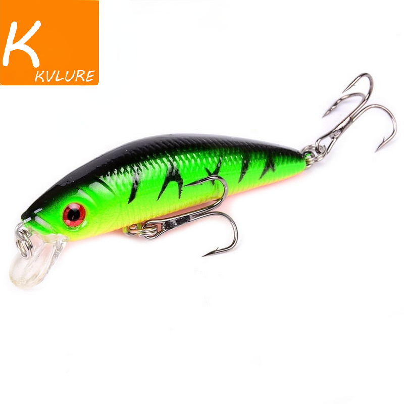 Fishing Lure Soft Plastic - เหยื่อตกปลา 70mm 8g 3D Eyes Crankbait