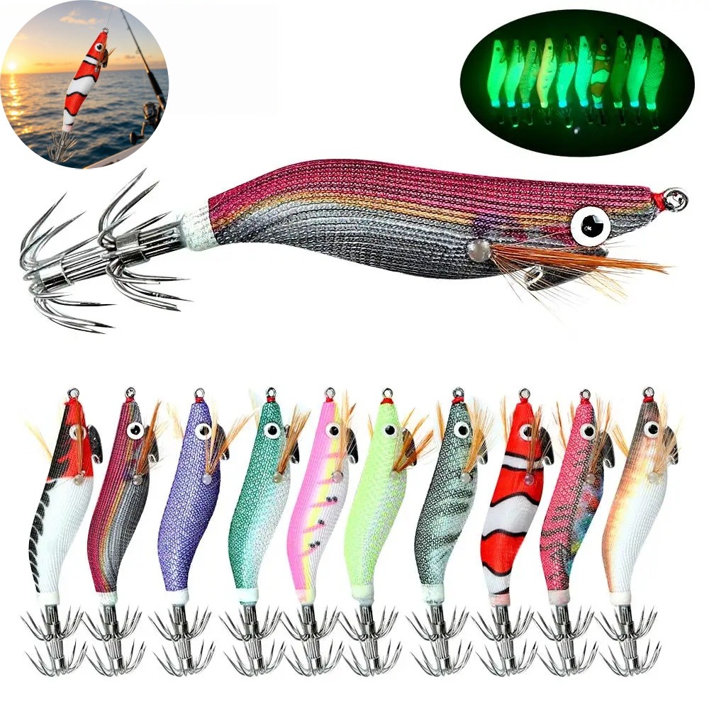 เหยื่อตกปลาหมึกเรืองแสง เหยื่อ - Fishing Lure Jig บทวิจารณ์และราคา