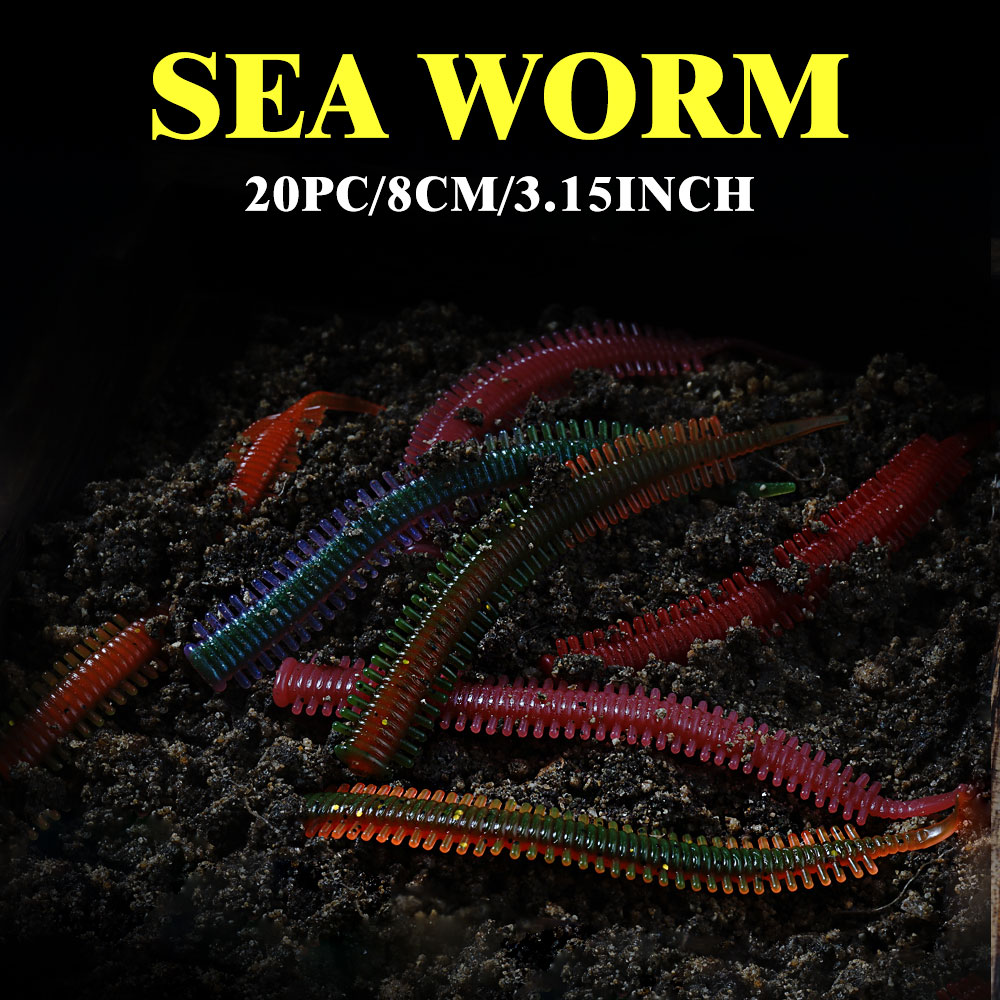 SUNMILE เหยื่อหนอนทราย 10 ชิ้น - Fishing Lure Soft Plastic บทวิจารณ์และราคา